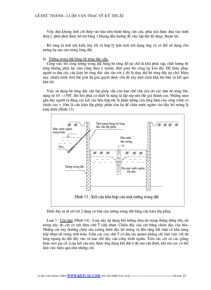 image for page Công tác thi công tầng hầm theo phương pháp Top down
