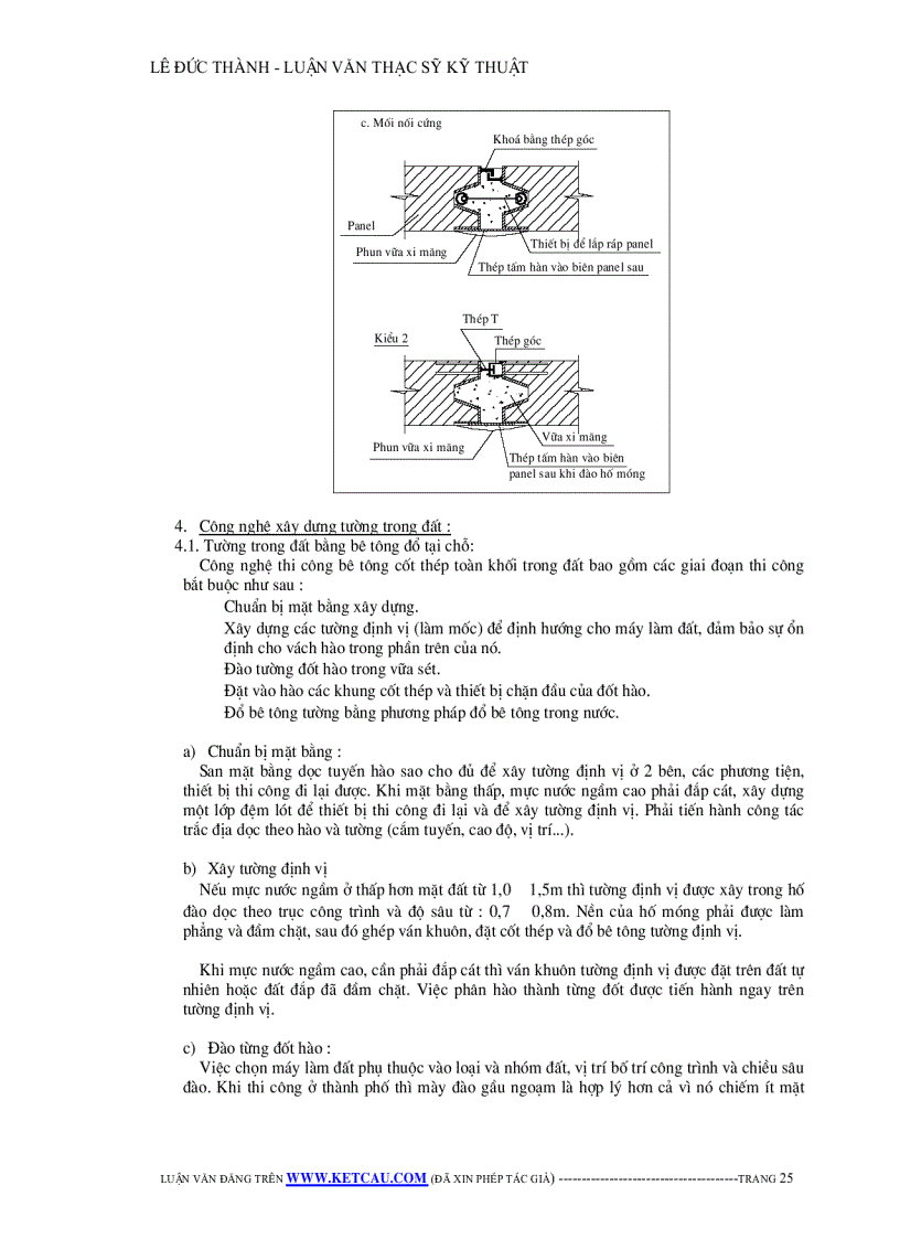 image for page Công tác thi công tầng hầm theo phương pháp Top down