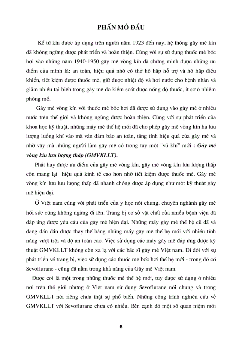 image for page Gây mê vòng kín lưu lượng thấp bằng sevoflurane trong phẫu thuật sỏi tiết niệu