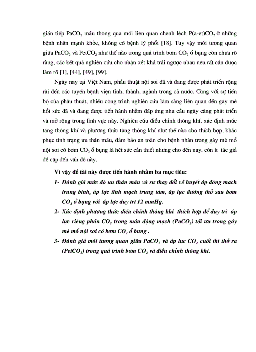 image for page Nghiên cứu điều chỉnh thông khí vỡ mối tương quan giữa PaCO2 vỡ PetCO2 trong mổ nội soi ổ bụng