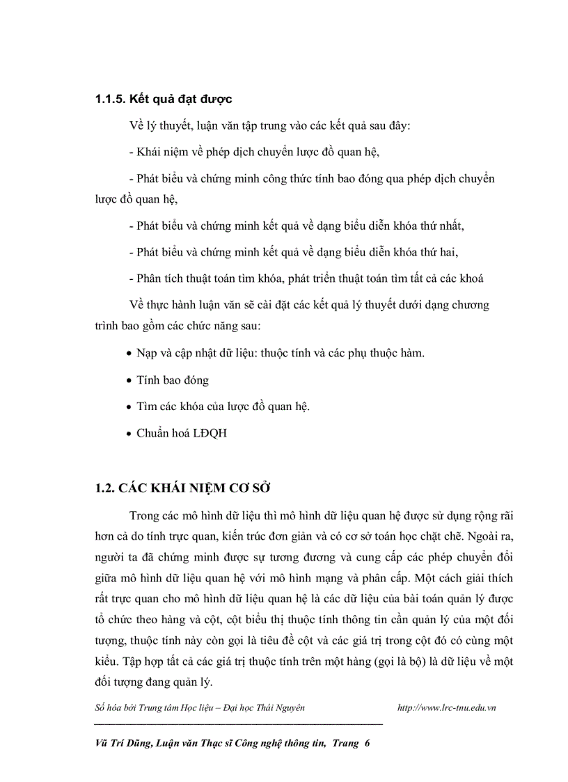 image for page Ứng dụng phép dịch chuyển lược đồ quan hệ trong cơ sở dữ liệu