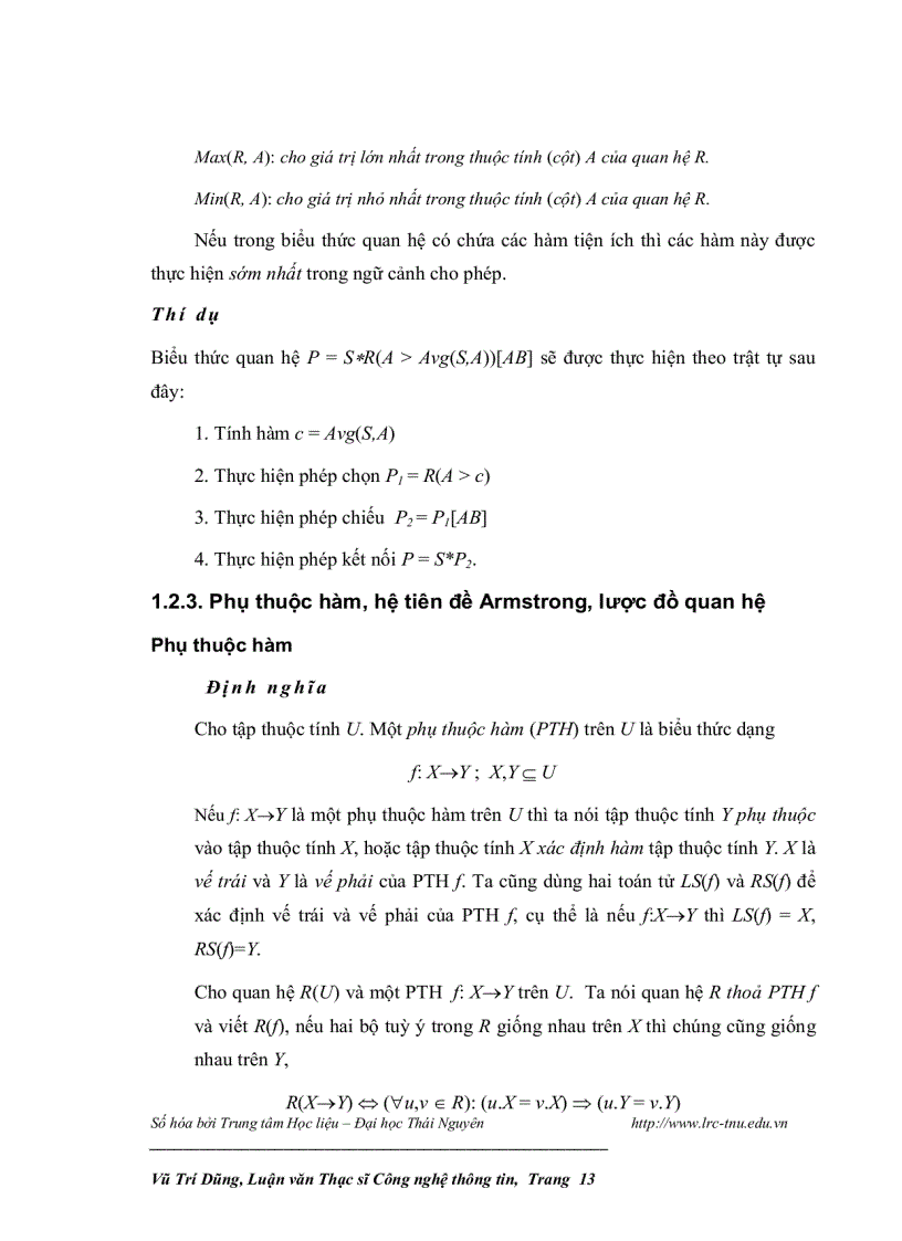 image for page Ứng dụng phép dịch chuyển lược đồ quan hệ trong cơ sở dữ liệu