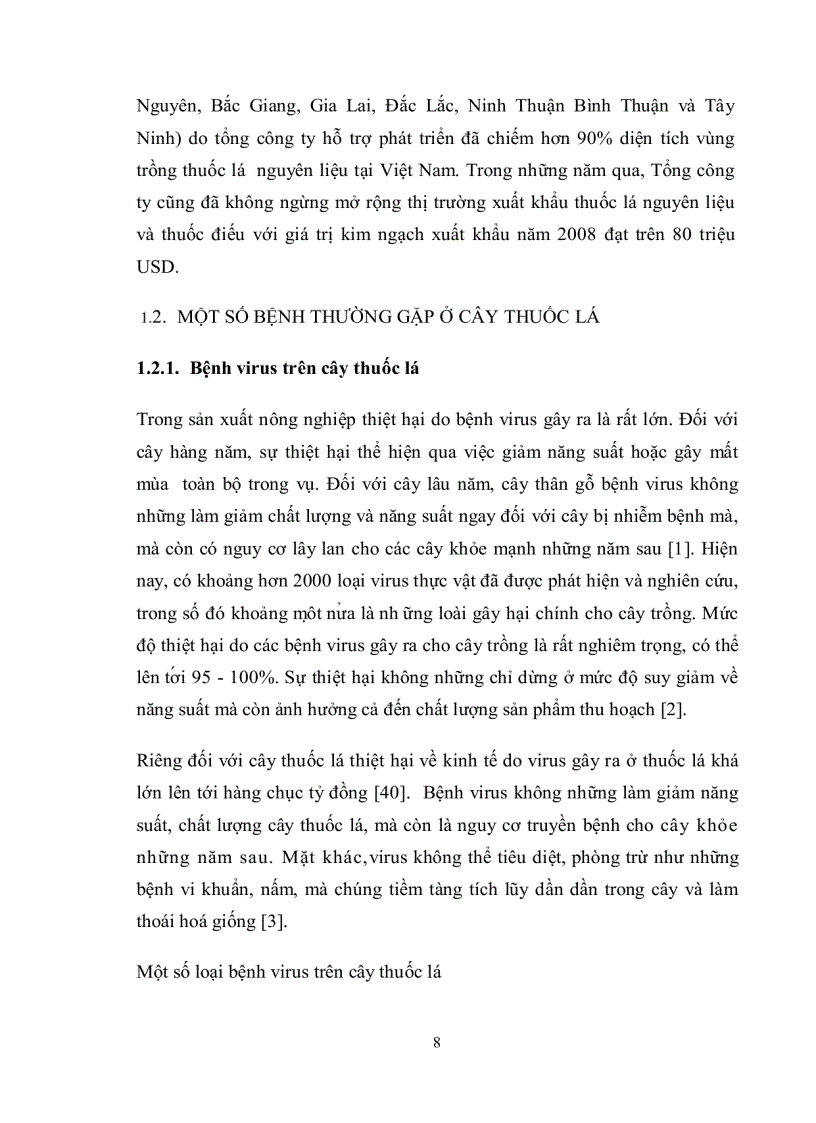 image for page Nghiên cứu quy trình chuyển gen vào giống thuốc lá C9 1 nhằm tạo cây thuốc lá chuyển gen kháng bệnh khảm lá