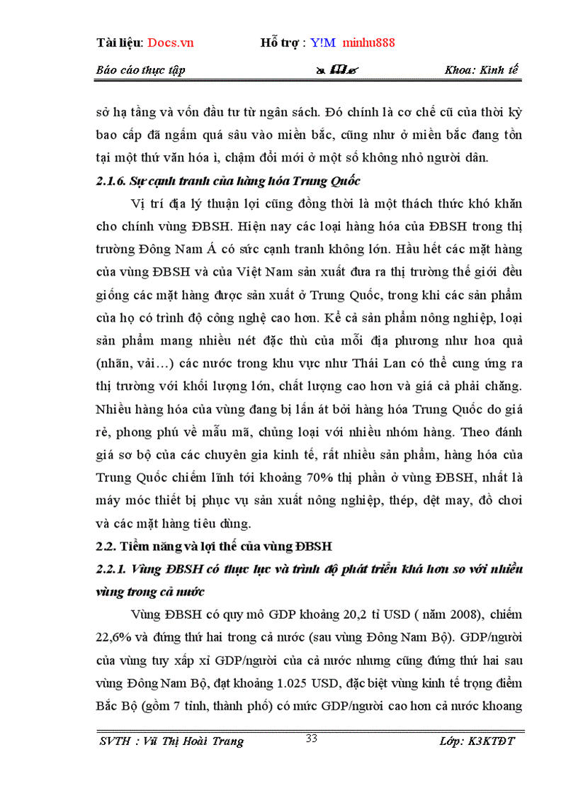 image for page Thực trạng và một số giải pháp chủ yếu nhằm phát triển kinh tế vùng Đồng Bằng Sông Hồng
