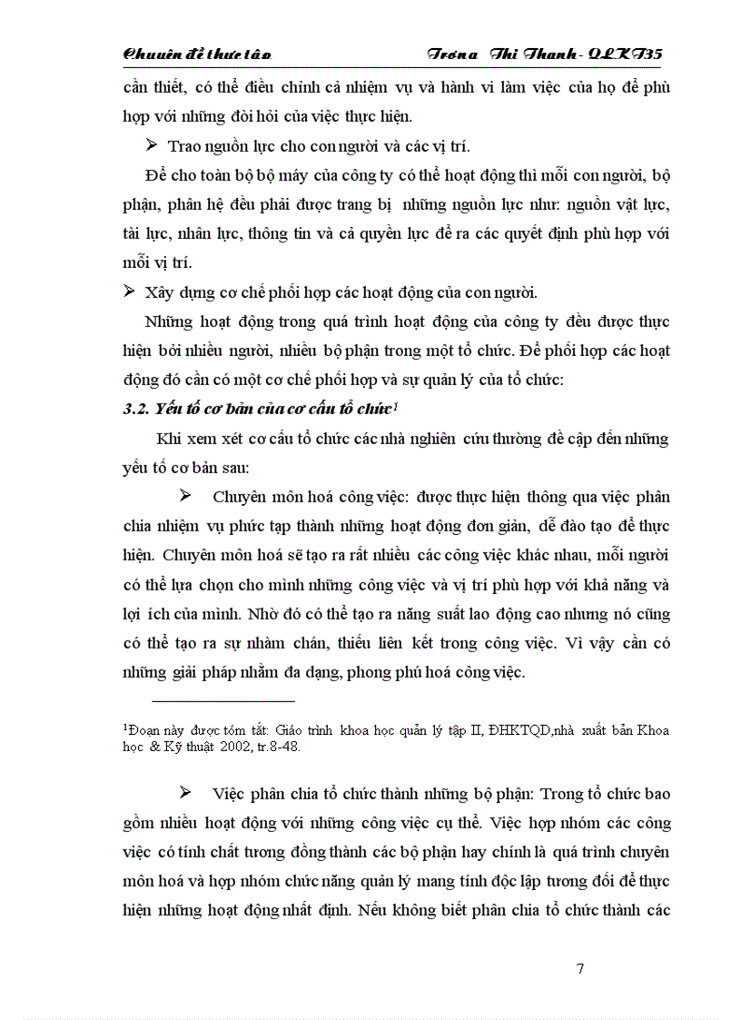 image for page Một số giải pháp nhằm hoàn thiện tổ chức bộ máy quản lý của Công ty TNHH nhà nước một thành viên Diesel Sông Công
