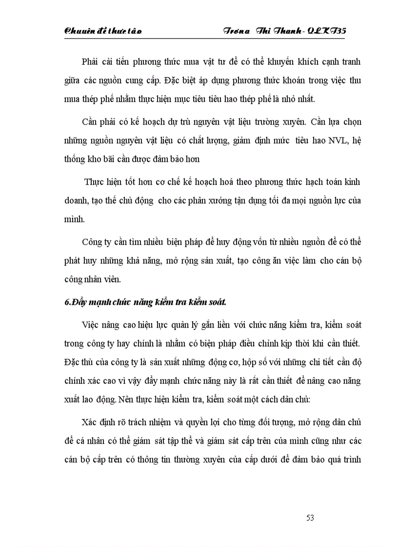 image for page Một số giải pháp nhằm hoàn thiện tổ chức bộ máy quản lý của Công ty TNHH nhà nước một thành viên Diesel Sông Công