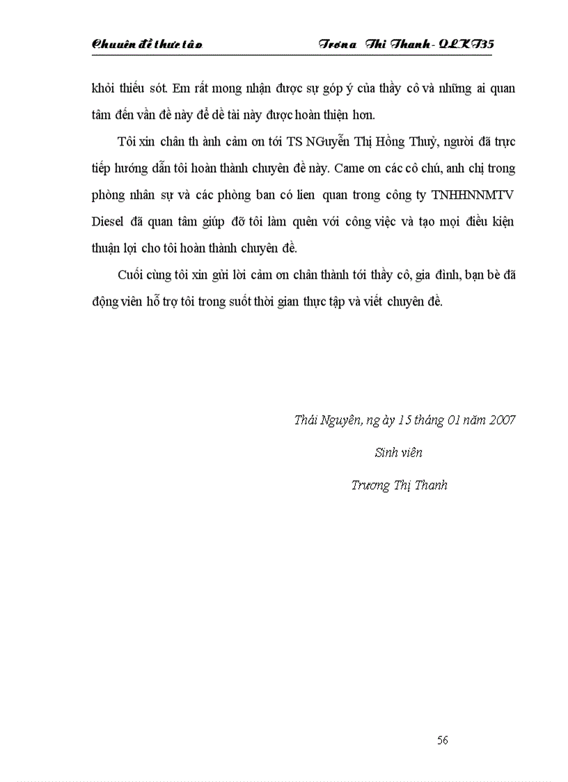 image for page Một số giải pháp nhằm hoàn thiện tổ chức bộ máy quản lý của Công ty TNHH nhà nước một thành viên Diesel Sông Công