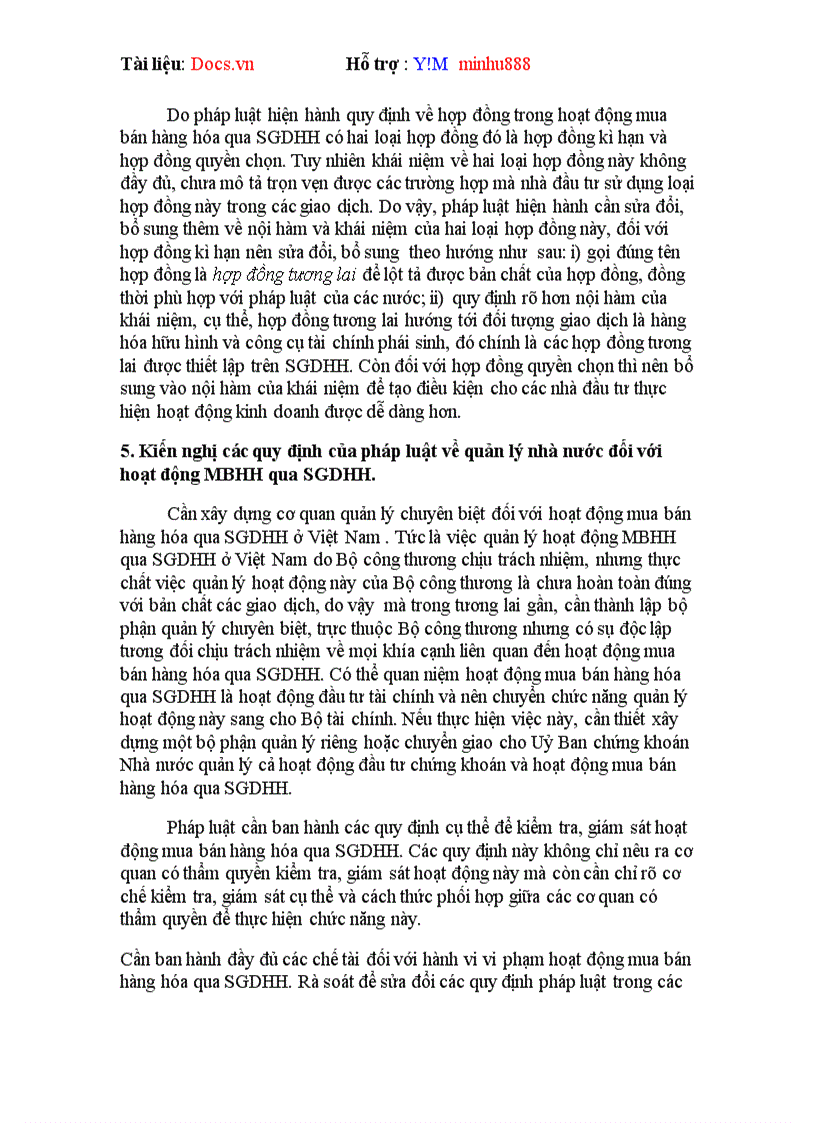 image for page Pháp luật về mua bán hàng hóa qua sở giao dịch hàng hóa