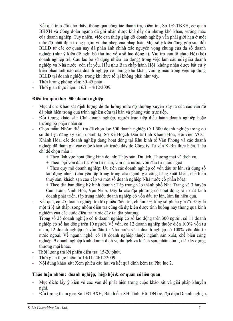 image for page Kết quả lấy ý kiến của giới chủ doanh nghiệp về thực tiễn áp dụng bộ luật lao động tại khánh hòa