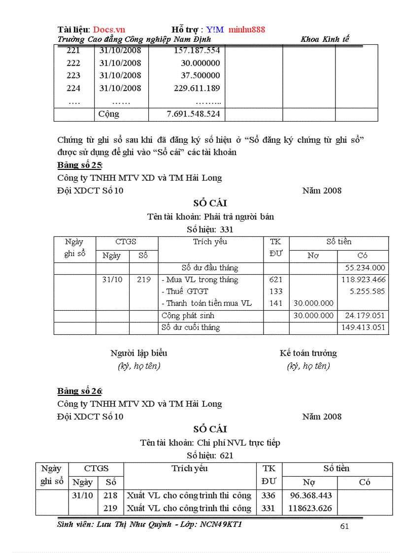 image for page Kế toán nguyên vật liệu tại Công ty TNHH MTV Xây dựng và Thương Mại Hải Long