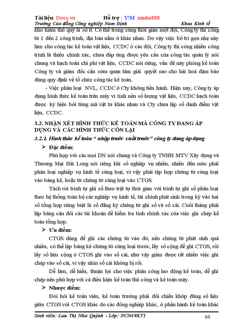 image for page Kế toán nguyên vật liệu tại Công ty TNHH MTV Xây dựng và Thương Mại Hải Long