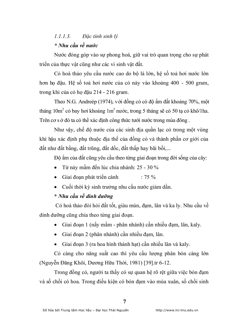 image for page Đánh giá khả năng thích nghi của một số loài cỏ trồng nhập nội trong qui trình thức ăn gia súc tại công ty giống bò sữa mộc châu