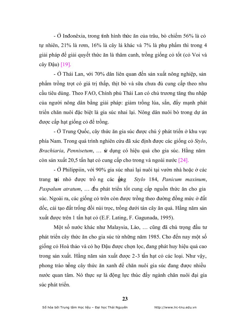 image for page Đánh giá khả năng thích nghi của một số loài cỏ trồng nhập nội trong qui trình thức ăn gia súc tại công ty giống bò sữa mộc châu