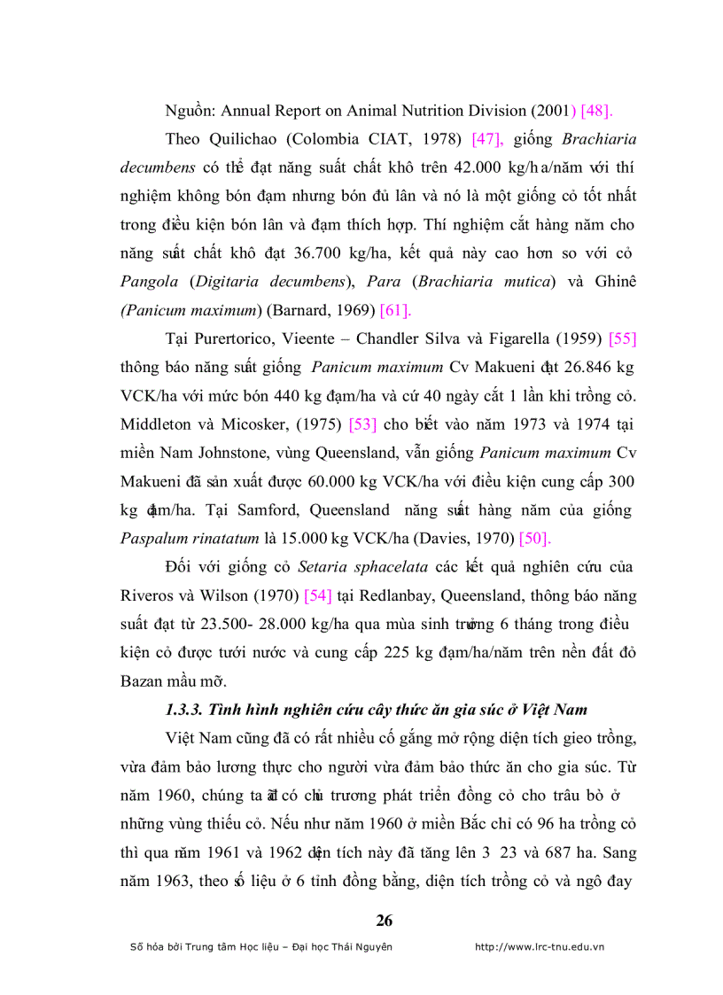 image for page Đánh giá khả năng thích nghi của một số loài cỏ trồng nhập nội trong qui trình thức ăn gia súc tại công ty giống bò sữa mộc châu