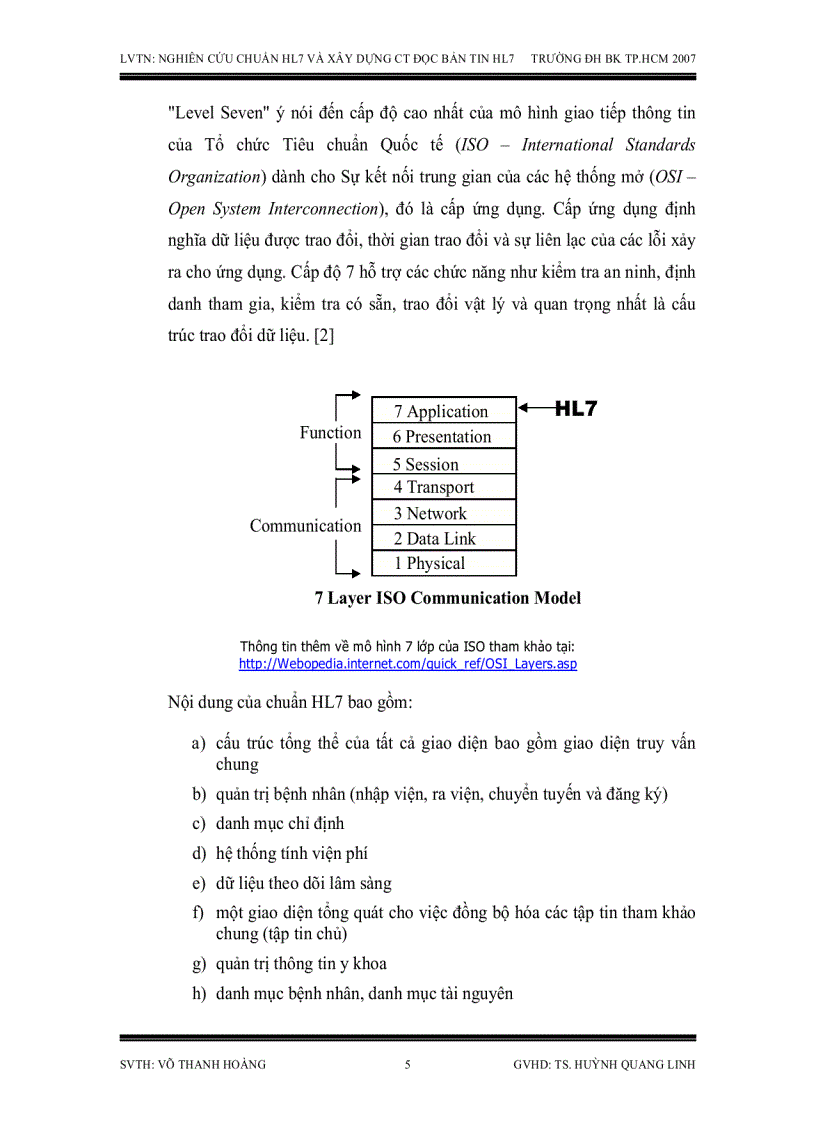 image for page Nghiên cứu chuẩn HL7 dùng trao đổi dữ liệu điện tử trong y khoa và xây dựng chương trình đọc bản tin HL7