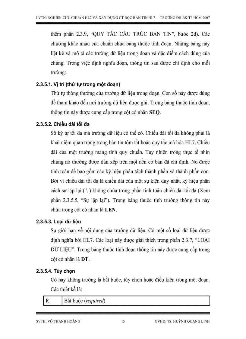 image for page Nghiên cứu chuẩn HL7 dùng trao đổi dữ liệu điện tử trong y khoa và xây dựng chương trình đọc bản tin HL7