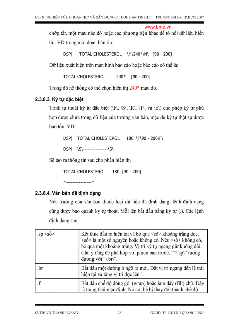 image for page Nghiên cứu chuẩn HL7 dùng trao đổi dữ liệu điện tử trong y khoa và xây dựng chương trình đọc bản tin HL7