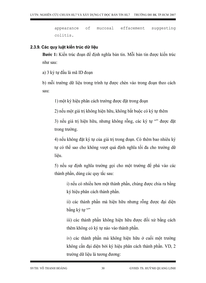 image for page Nghiên cứu chuẩn HL7 dùng trao đổi dữ liệu điện tử trong y khoa và xây dựng chương trình đọc bản tin HL7