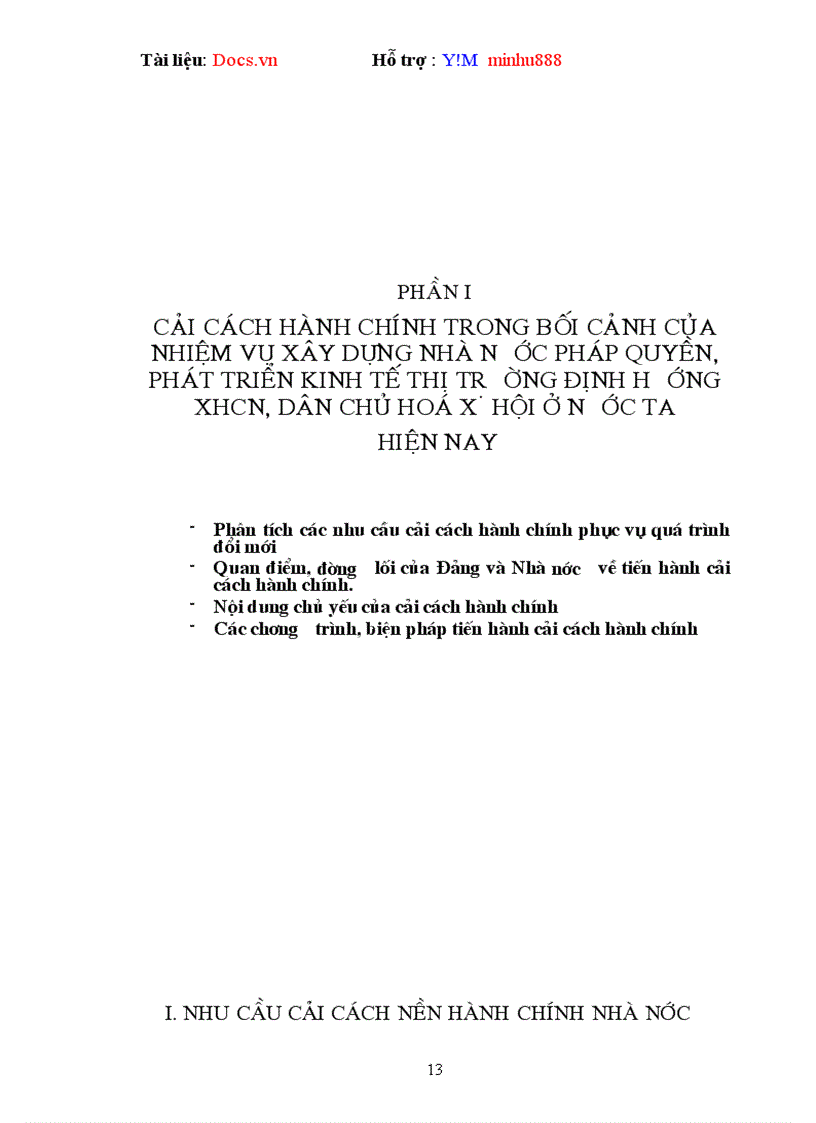 image for page Đánh giá kết quả của Cải cách hành chính và các giải pháp tiếp tục đẩy mạnh cải cách hành chính ở nước ta