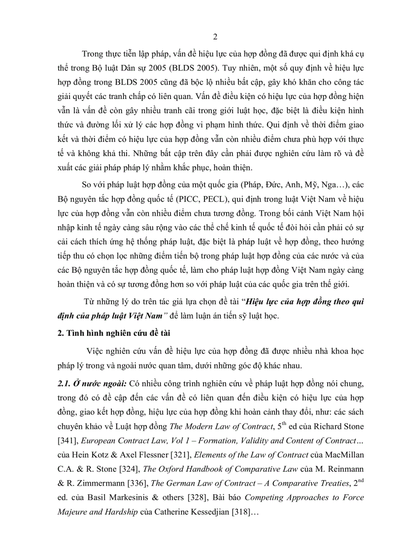 image for page Hiệu lực của hợp đồng theo qui định của pháp luật việt nam