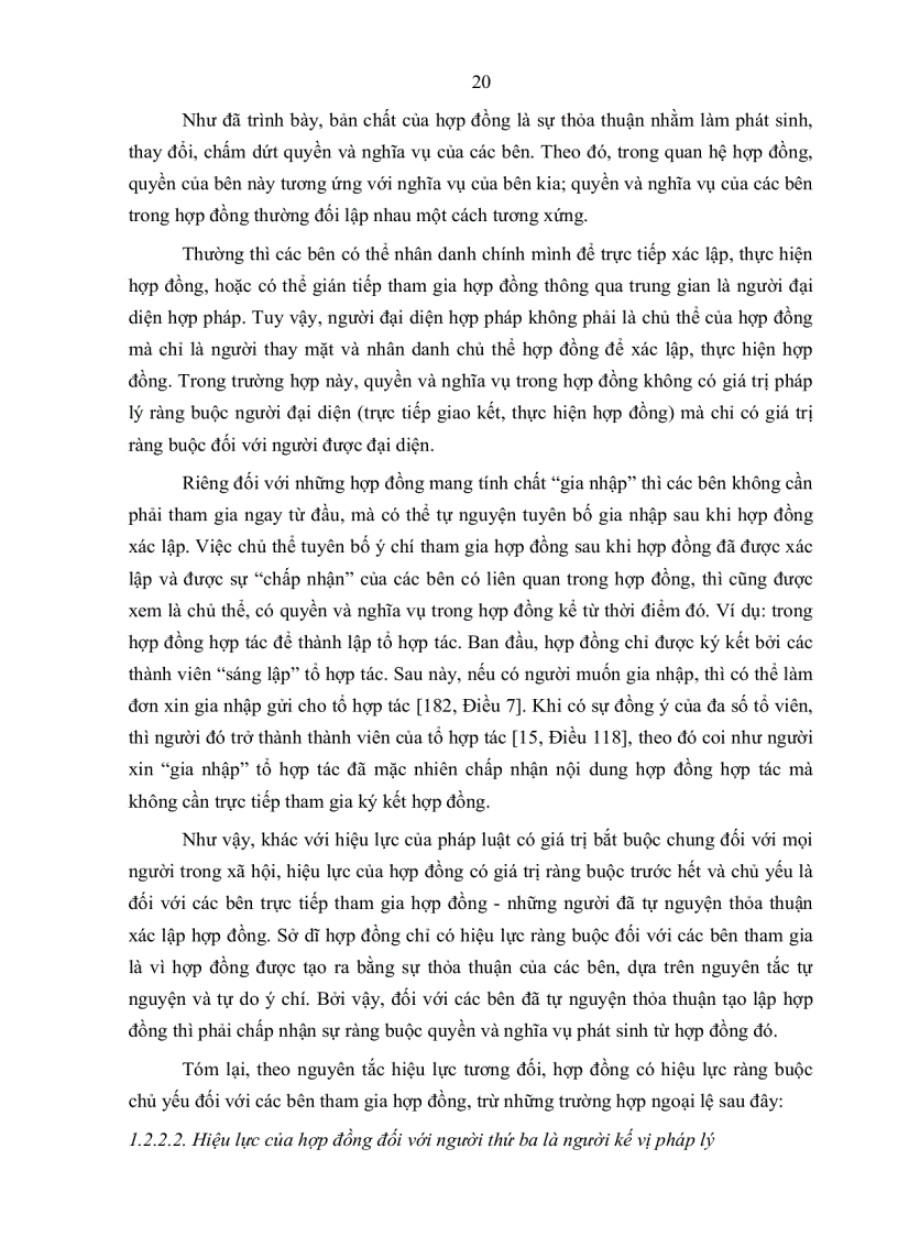 image for page Hiệu lực của hợp đồng theo qui định của pháp luật việt nam