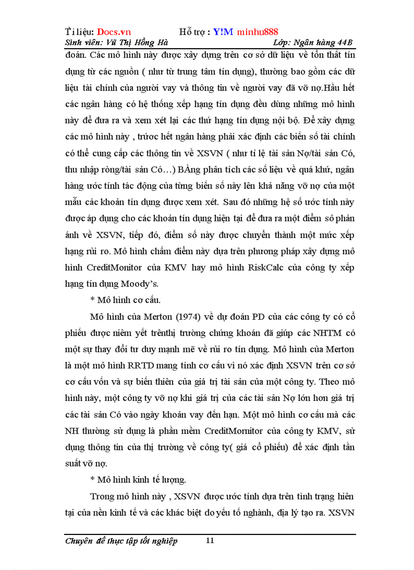 image for page Chấm điểm tín dụng các doanh nghiệp tại Ngân hàng ngoại thương Việt Nam