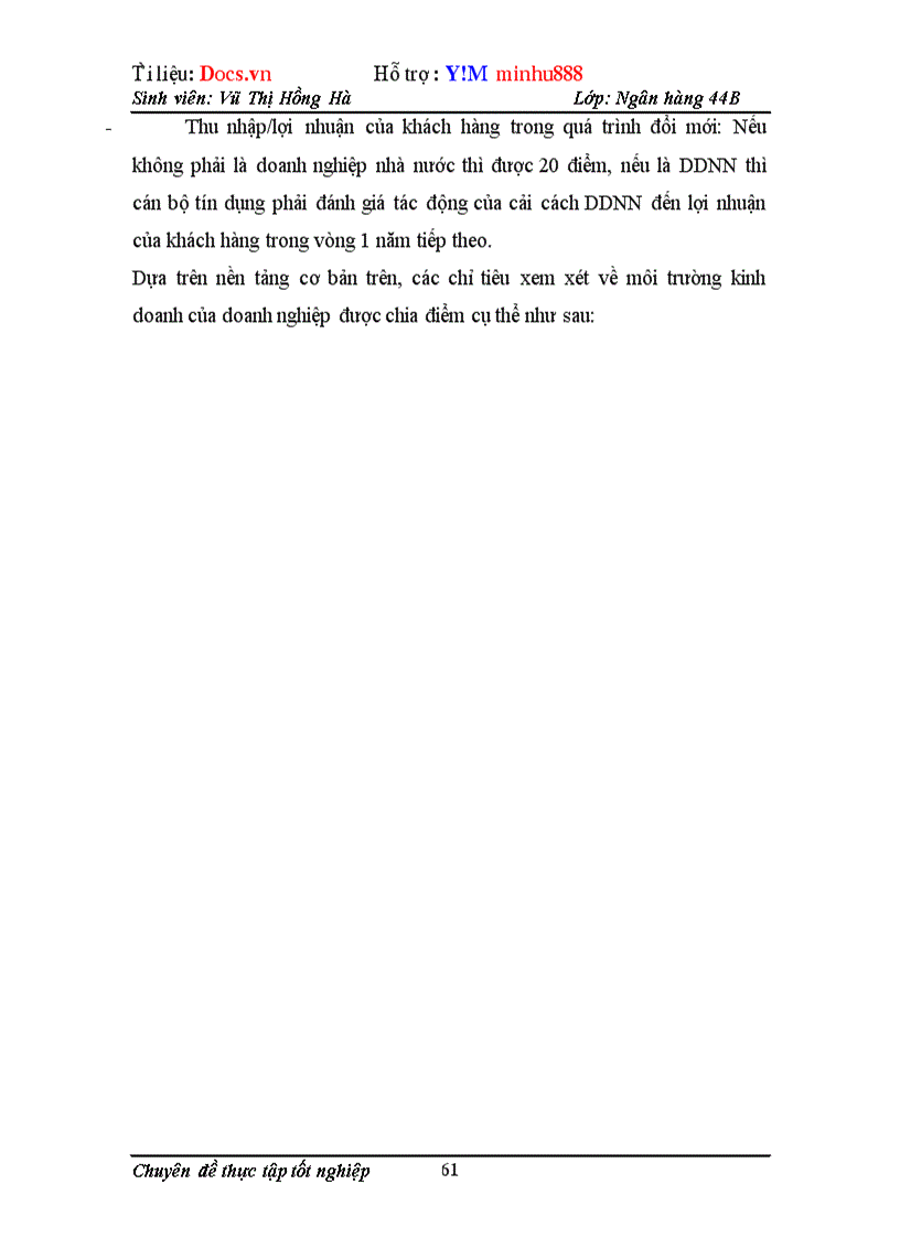 image for page Chấm điểm tín dụng các doanh nghiệp tại Ngân hàng ngoại thương Việt Nam