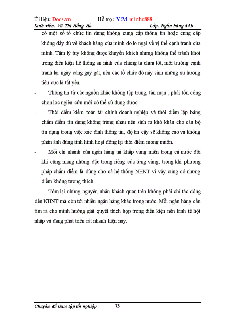 image for page Chấm điểm tín dụng các doanh nghiệp tại Ngân hàng ngoại thương Việt Nam