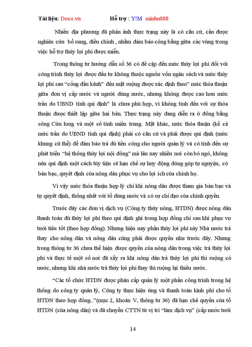 image for page Tìm hiểu chính sách miễn giảm thủy lợi phí theo Nghị định 115 2008 NĐ CP