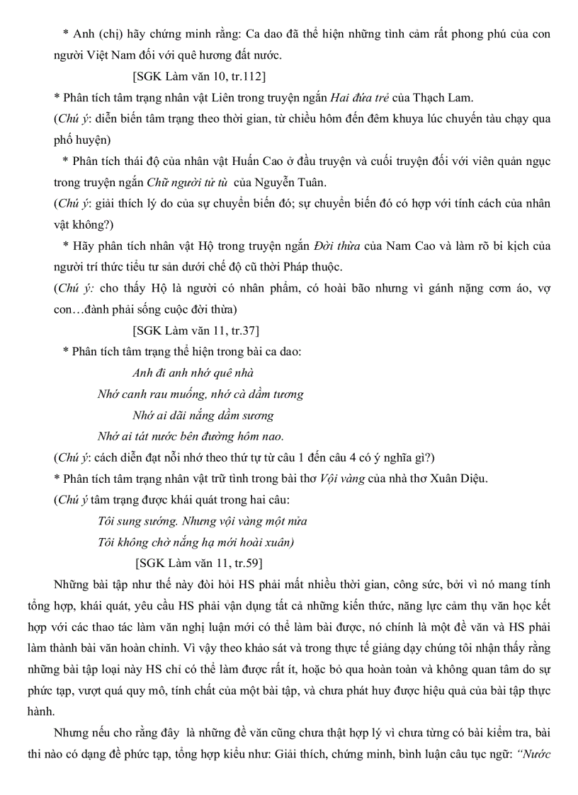 image for page Từ thực tế viết văn nghị luận của học sinh trung học phổ thông xây dựng hệ thống bài tập sửa lỗi và rèn luyện kĩ năng làm văn