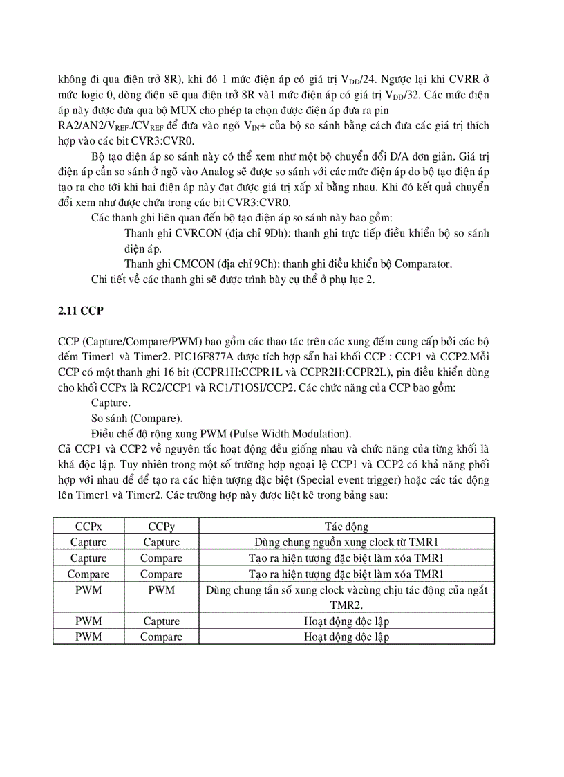 image for page Tổng quan về vi điều khiển pic