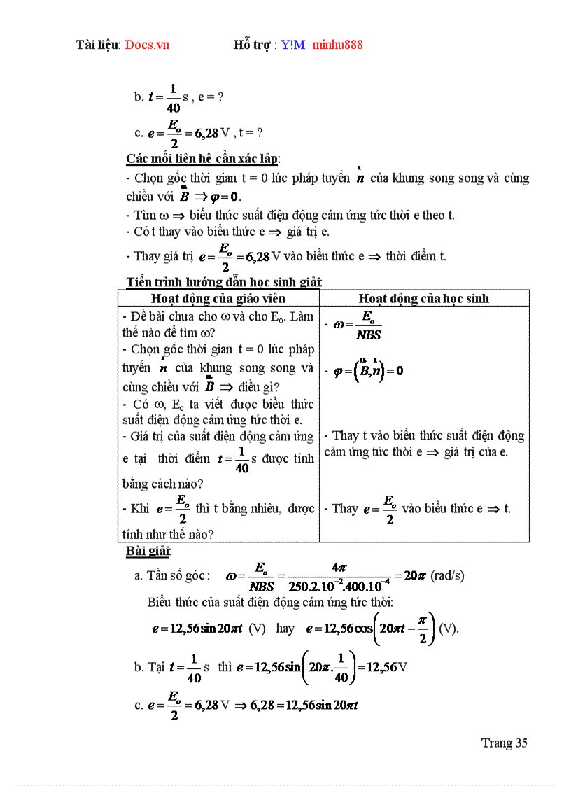 image for page Lựa chọn hệ thống bài tập hướng dẫn giải và giải bài tập vật lý Chương Dòng điện xoay chiều Lớp 12 Chương trình nâng cao