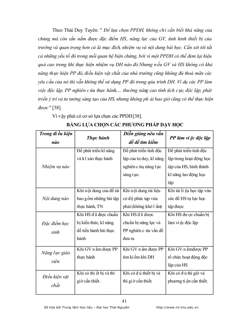 image for page Lựa chọn và phối hợp các phương pháp dạy học tích cực nhằm tăng cường tính tích cực nhận thức của học sinh