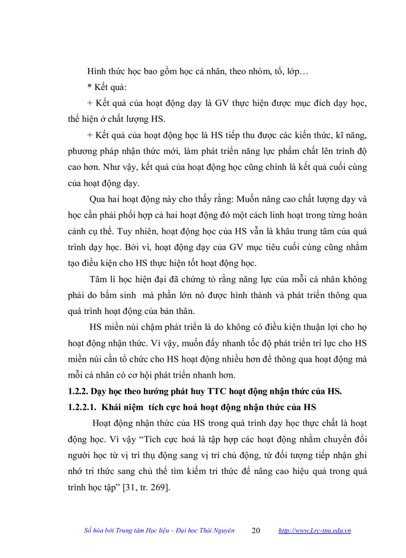 image for page Một số biện pháp phát huy tính tích cực hoạt động nhận thức của học sinh thpt miền núi khi dạy học bài tập vật lý phần quang hình học