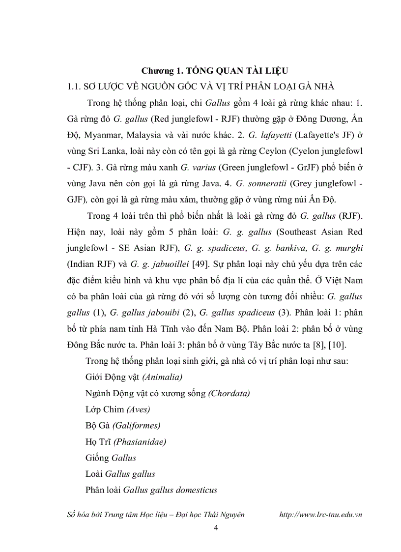 image for page Nghiên cứu đa hình trình tự vùng điều khiển d loop hệ gen ty thể của gà ri gà đông tảo và gà tre