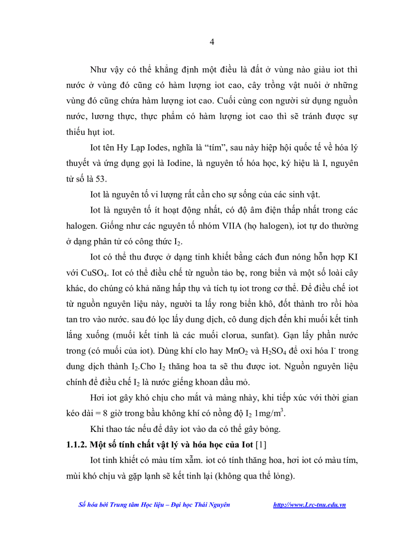 image for page Nghiên cứu phương pháp phân tích vi lượng iot trong các đối tượng môi trường