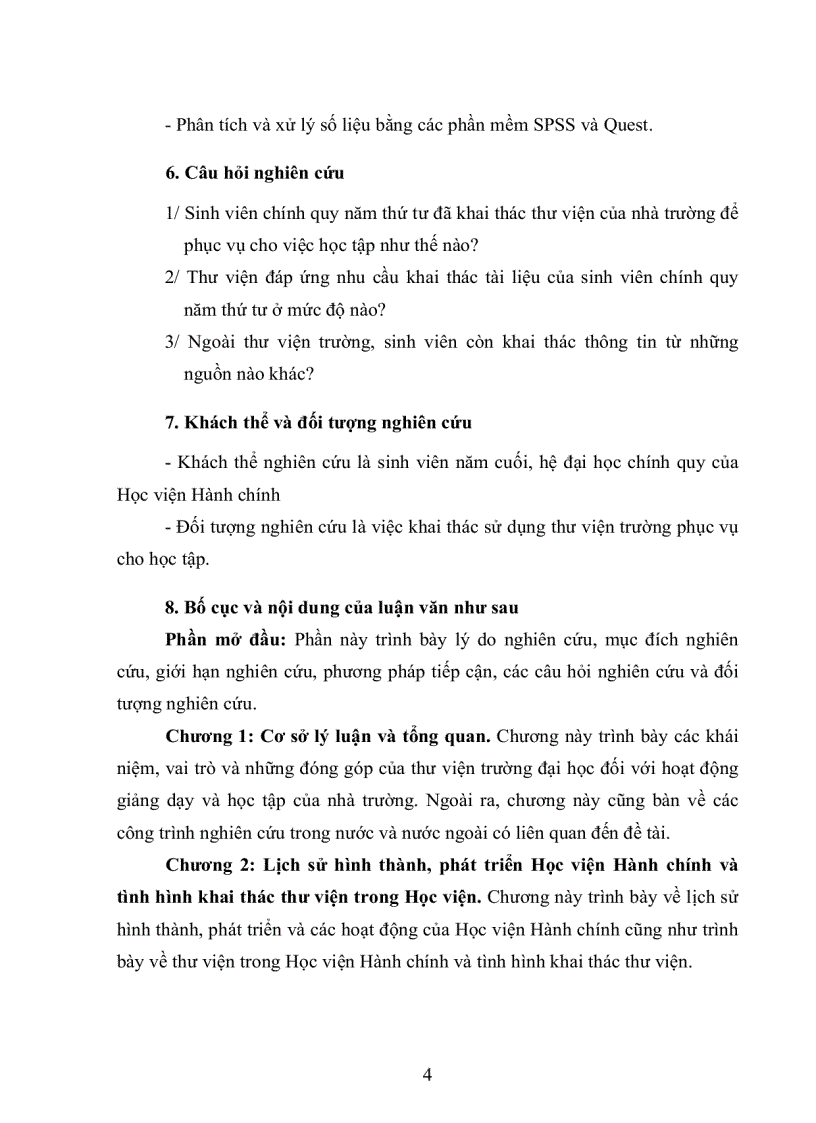 image for page Đánh giá hoạt động khai thác và sử dụng thư viện nhà trường phục vụ cho việc học tập của sinh viên năm cuối hệ đại học chính quy học viện chính trị h