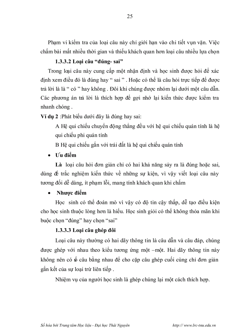 image for page Nghiên cứu xây dựng hệ thống câu hỏi trắc nghiệm để kiểm tra đánh giá kết quả học tập phần cơ học vật lý đại cương của sinh viên trường cao đẳng kỹ
