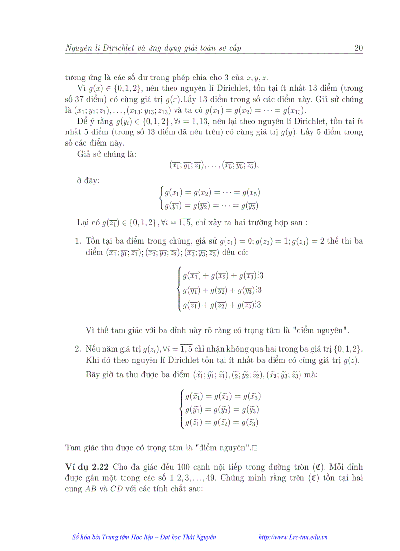 image for page Nguyên lí dirichlet và ứng dụng giải toán sơ cấp