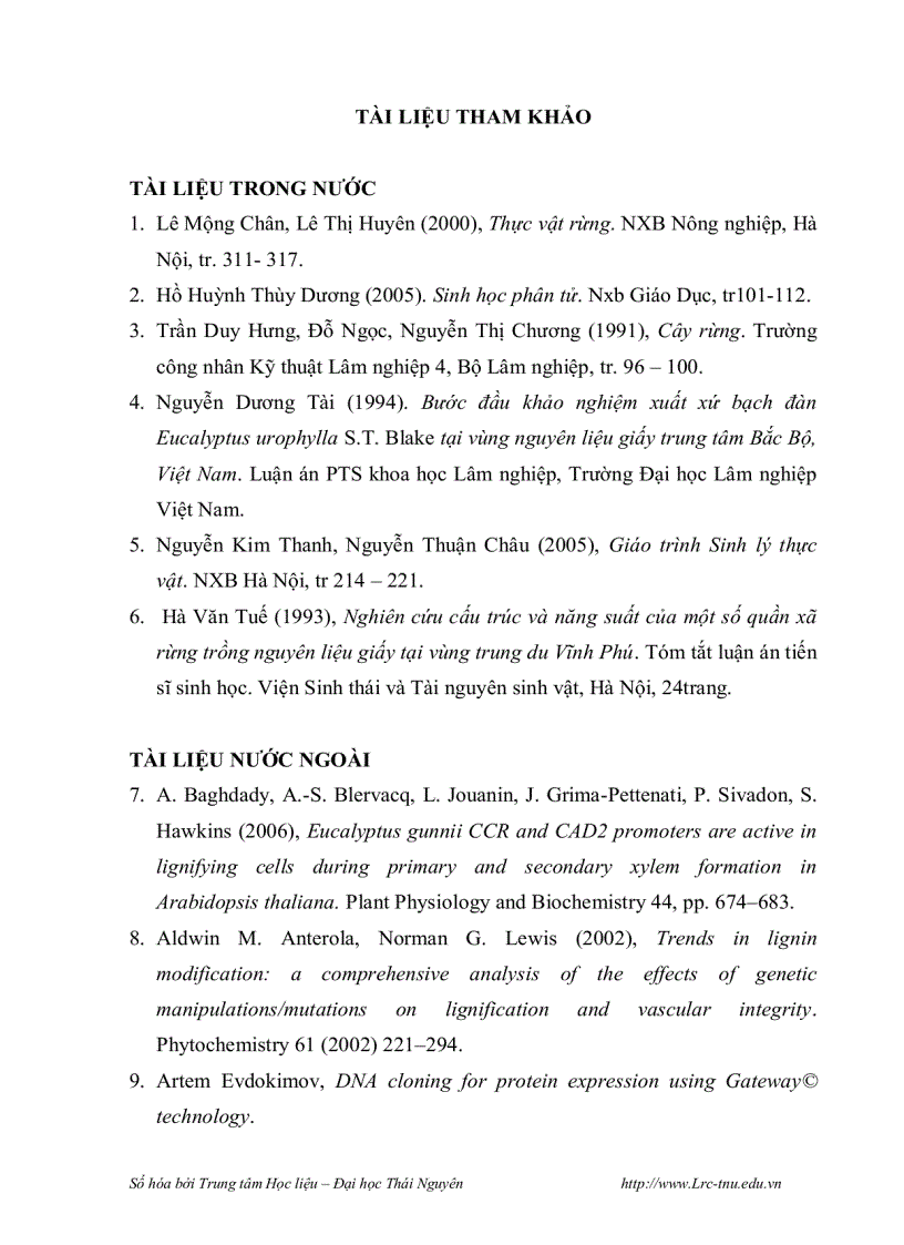 image for page Phân lập promoter của gen mã hóa cho enzyme cinnamyl alcohol dehydrogenase cad và thiết kế vector chuyển gen mang đoạn gen mã hóa cho enzyme cinnamo