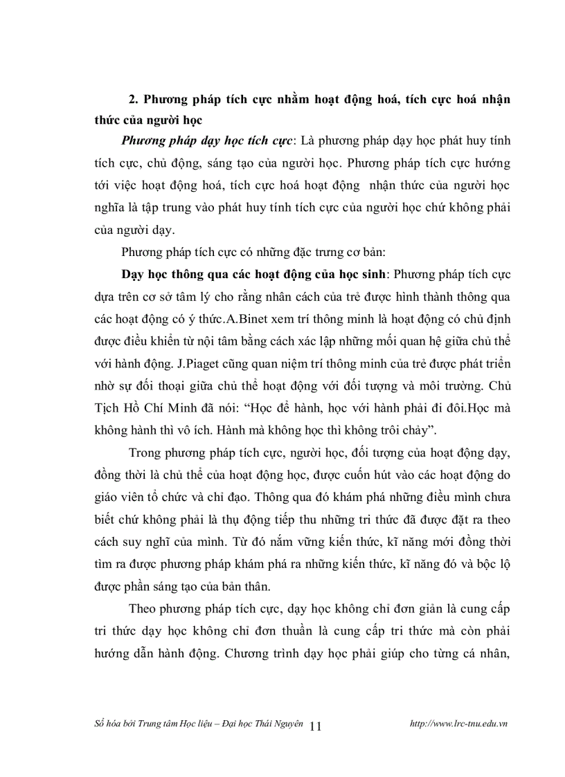 image for page Những biện pháp tích cực hoá hoạt động của học sinh trung học phổ thông trong giờ văn học sử