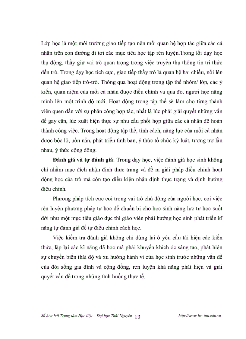 image for page Những biện pháp tích cực hoá hoạt động của học sinh trung học phổ thông trong giờ văn học sử