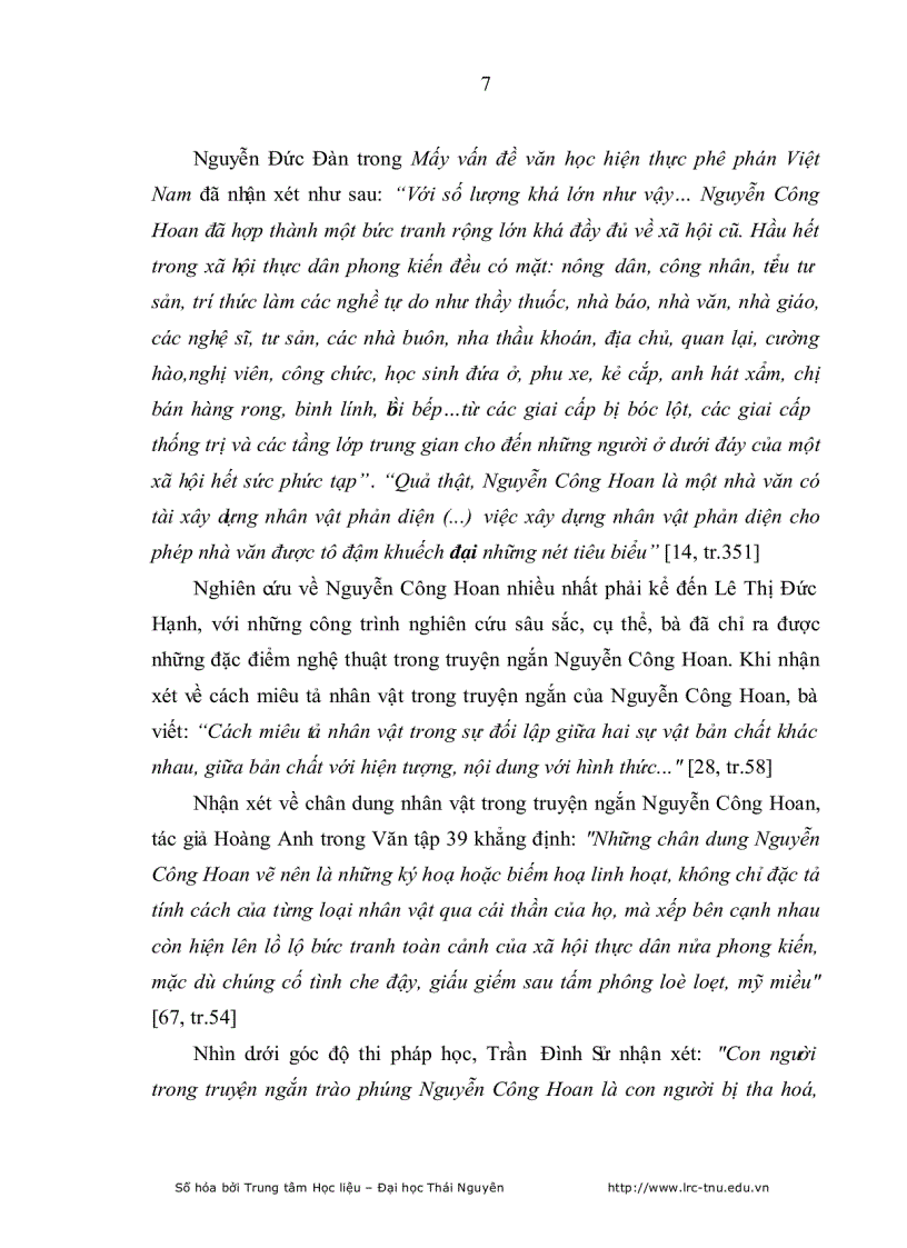 image for page Phân tích Hệ thống nhân vật trong truyện ngắn Nguyễn Công Hoan và Sekhov