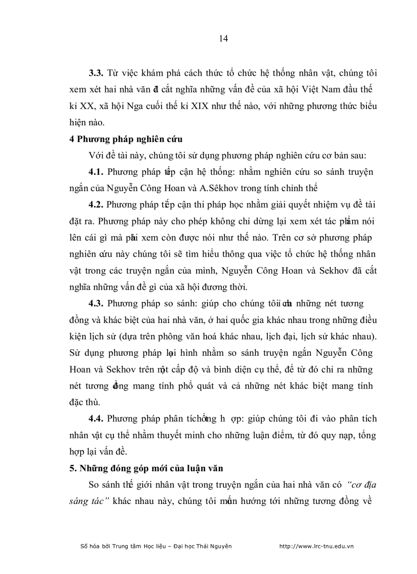 image for page Phân tích Hệ thống nhân vật trong truyện ngắn Nguyễn Công Hoan và Sekhov