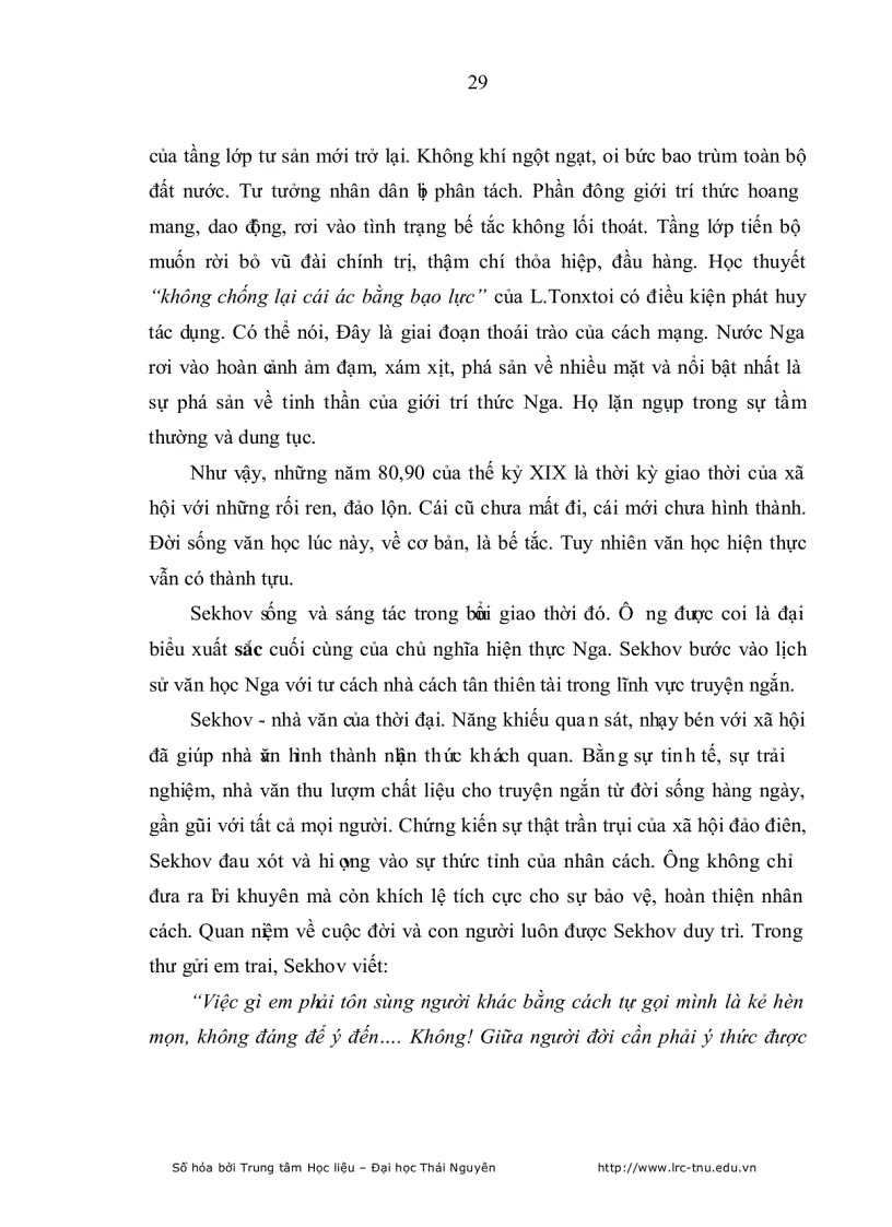 image for page Phân tích Hệ thống nhân vật trong truyện ngắn Nguyễn Công Hoan và Sekhov