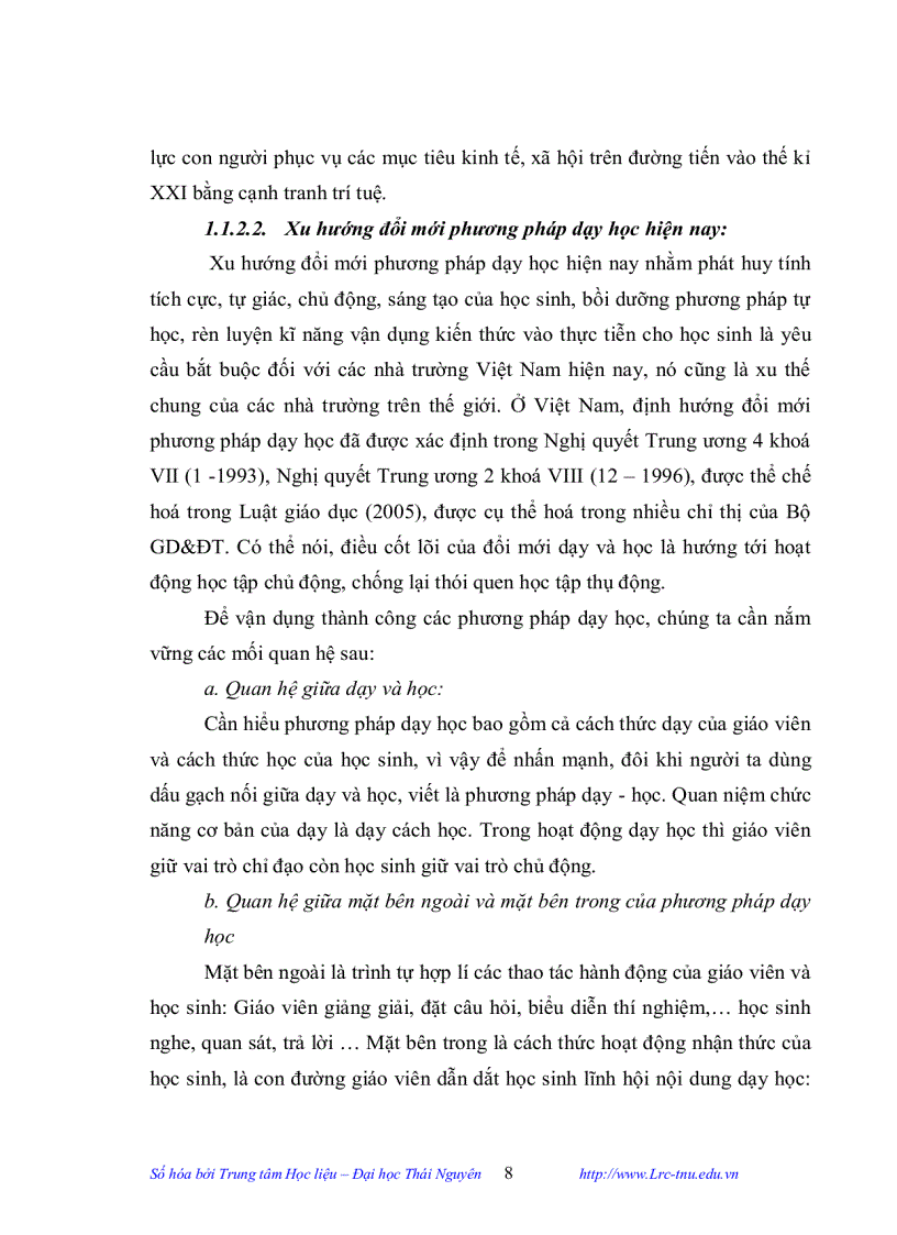 image for page Phối hợp các phương pháp và phương tiện dạy học hiện đại để phát triển hứng thú và năng lực tự lực học tập cho học sinh qua các hoạt động giải bài tập