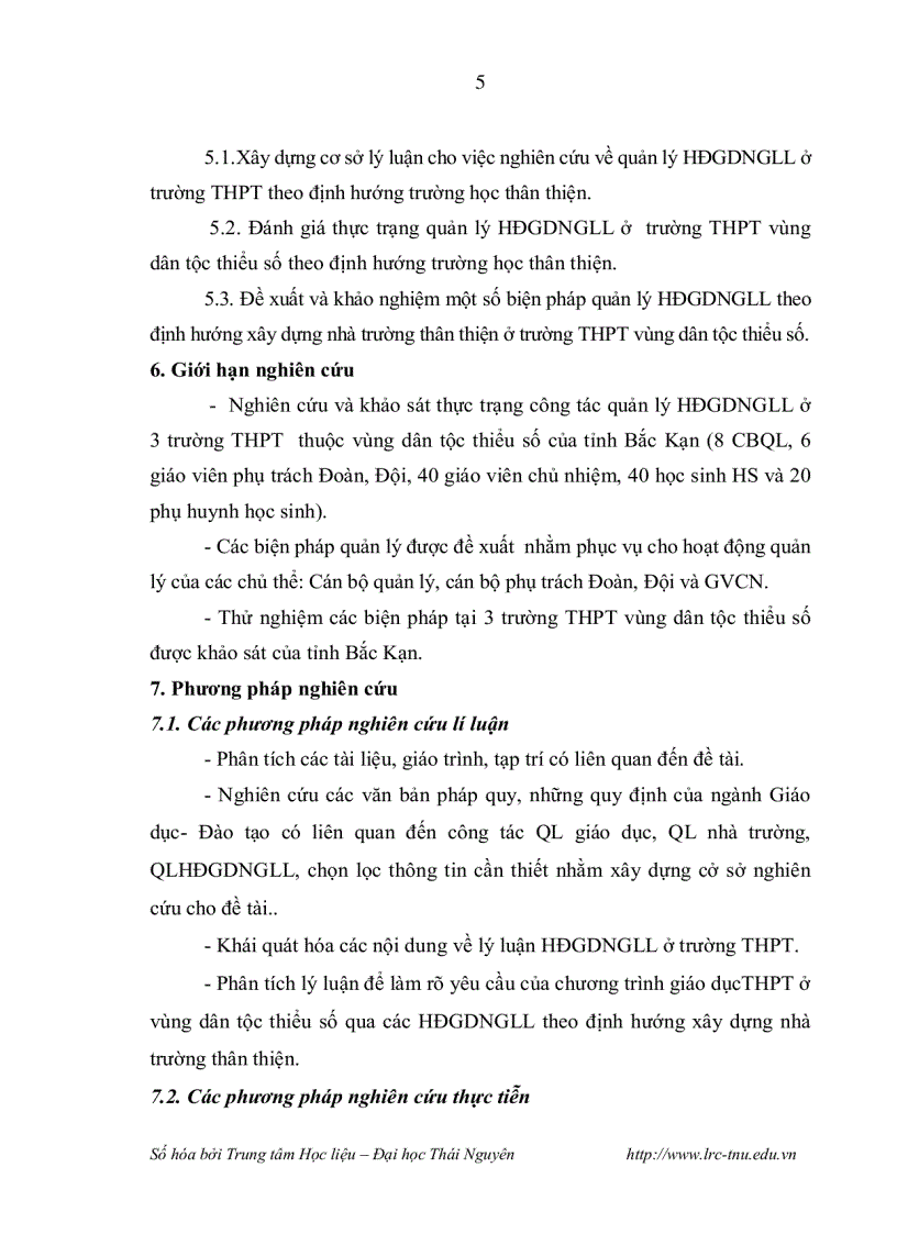 image for page Quản lý hoạt động giáo dục ngoài giờ lên lớp theo định hướng xây dựng nhà trường thân thiện ở trường trung học phổ thông vùng dân tộc thiểu số
