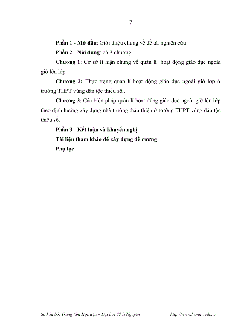 image for page Quản lý hoạt động giáo dục ngoài giờ lên lớp theo định hướng xây dựng nhà trường thân thiện ở trường trung học phổ thông vùng dân tộc thiểu số