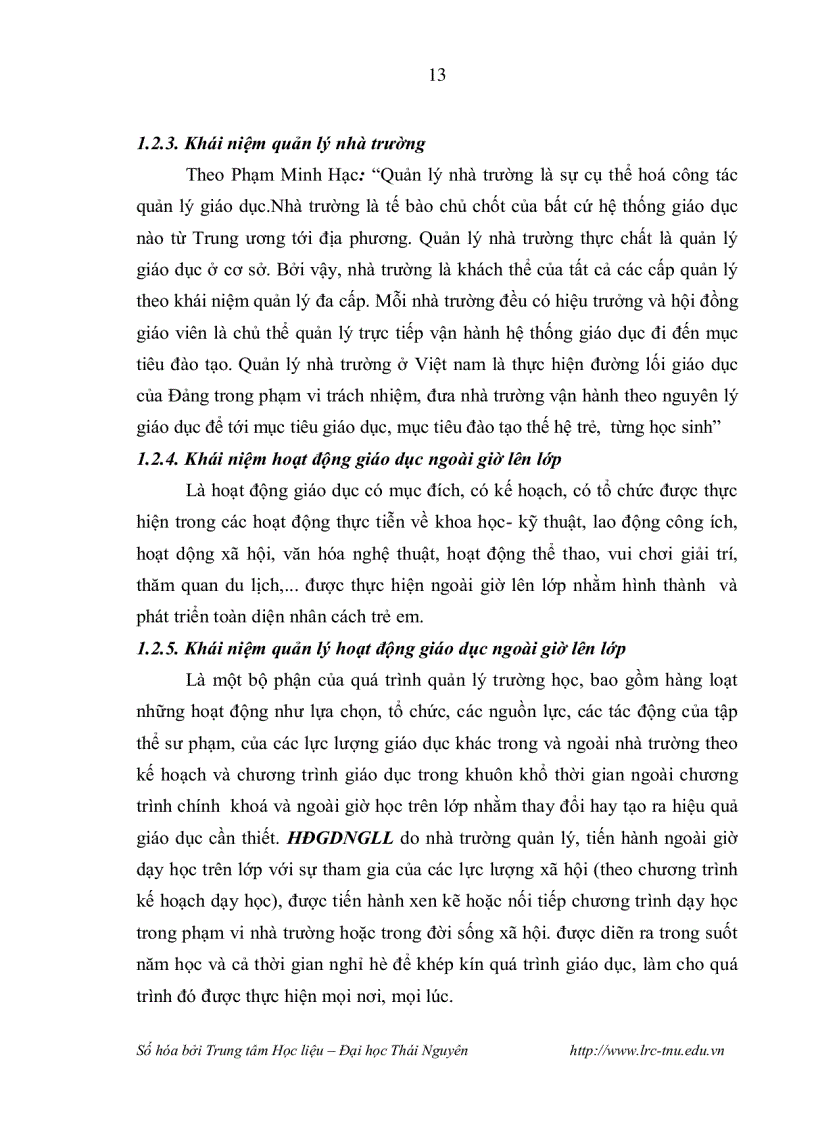 image for page Quản lý hoạt động giáo dục ngoài giờ lên lớp theo định hướng xây dựng nhà trường thân thiện ở trường trung học phổ thông vùng dân tộc thiểu số