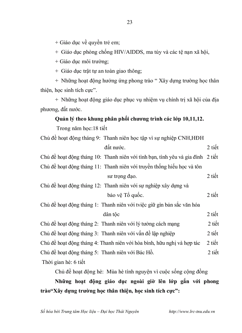 image for page Quản lý hoạt động giáo dục ngoài giờ lên lớp theo định hướng xây dựng nhà trường thân thiện ở trường trung học phổ thông vùng dân tộc thiểu số